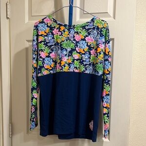 Floral Navy Women's Top Disney and Lilly Pulitzer collection